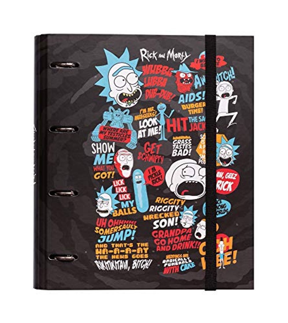 Social Grupo Erik Editores Rick & Morty - Carpeta con 4 anillas troquelada