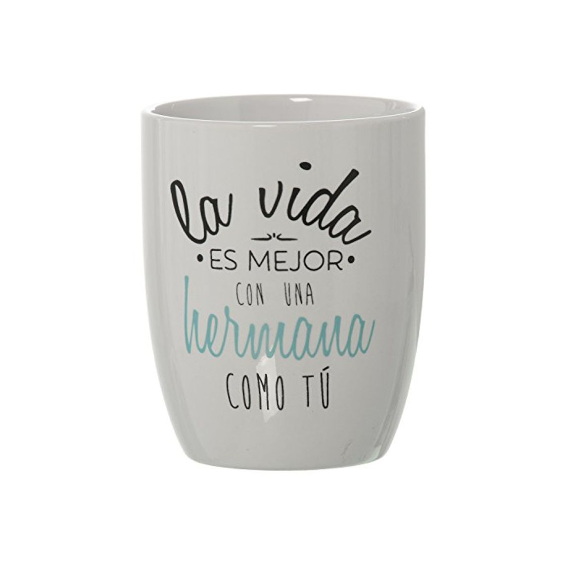 Products DONREGALOWEB Taza Desayuno Positiva de cerámica La Vida es Mejor con una