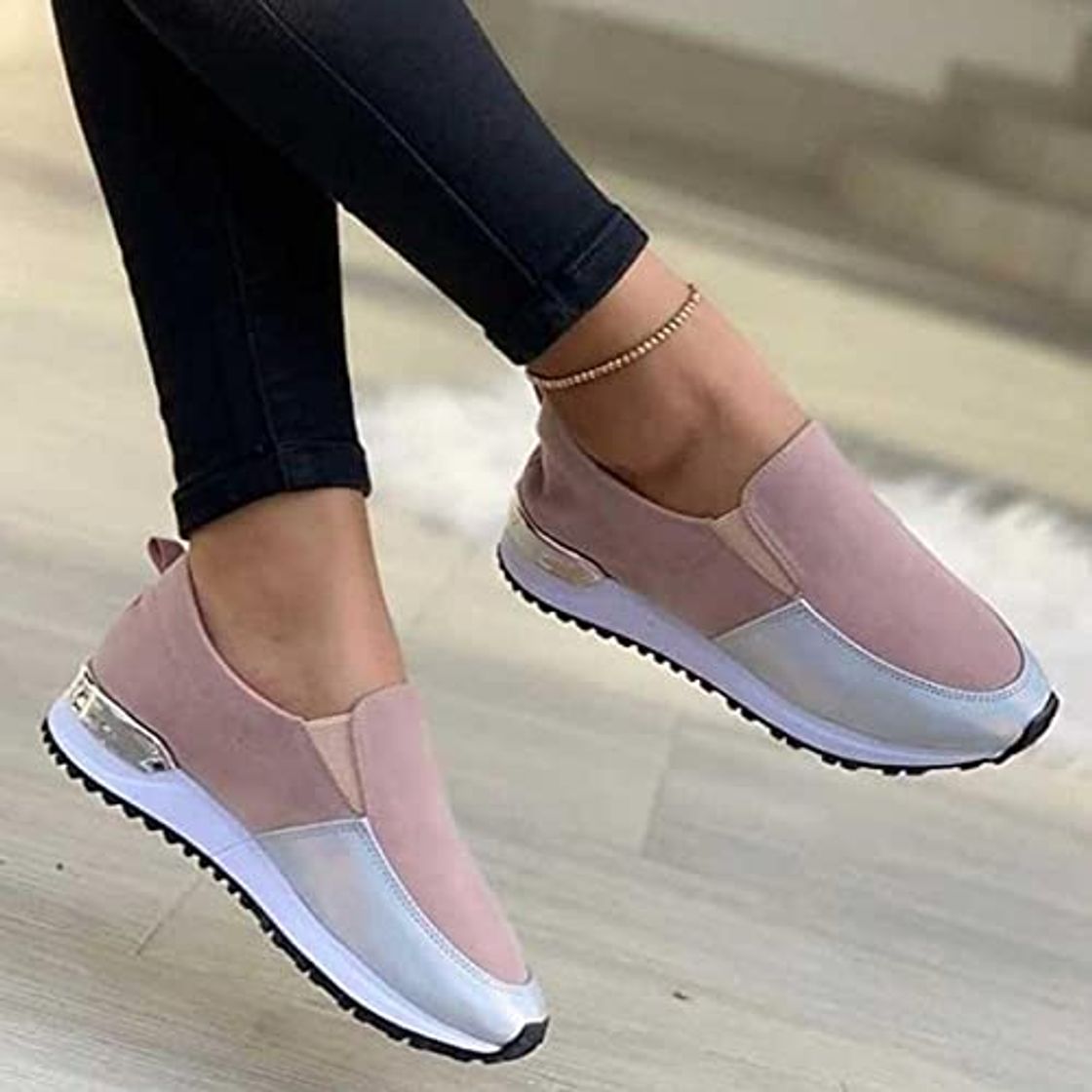 Moda ZXCN Zapatos de Mujer Zapatillas de Ocio al Aire Libre Multicolor Cabeza COMPRANTE COMPRARSE Corte Deportivo LUZ Y CONFORTE Tenis Zapatos Femininos