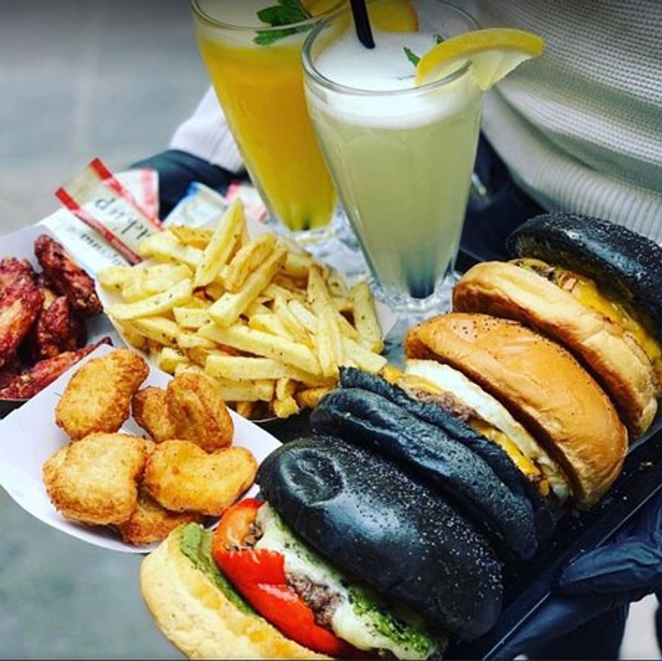 Restaurants Black And White Burger
