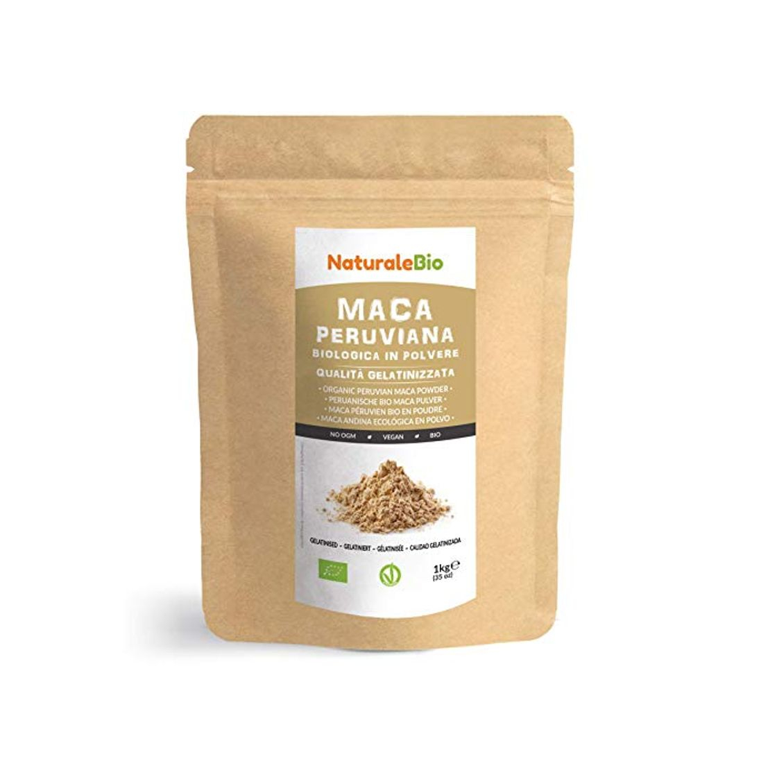 Product Maca Andina Ecológica en Polvo [ Gelatinizada ] 1 kg. Organic Maca