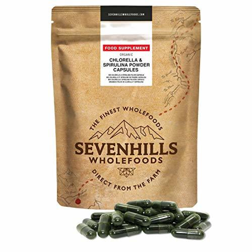 Products Sevenhills Wholefoods Cápsulas De Clorella & Espirulina En Polvo Bio 500mg x 180