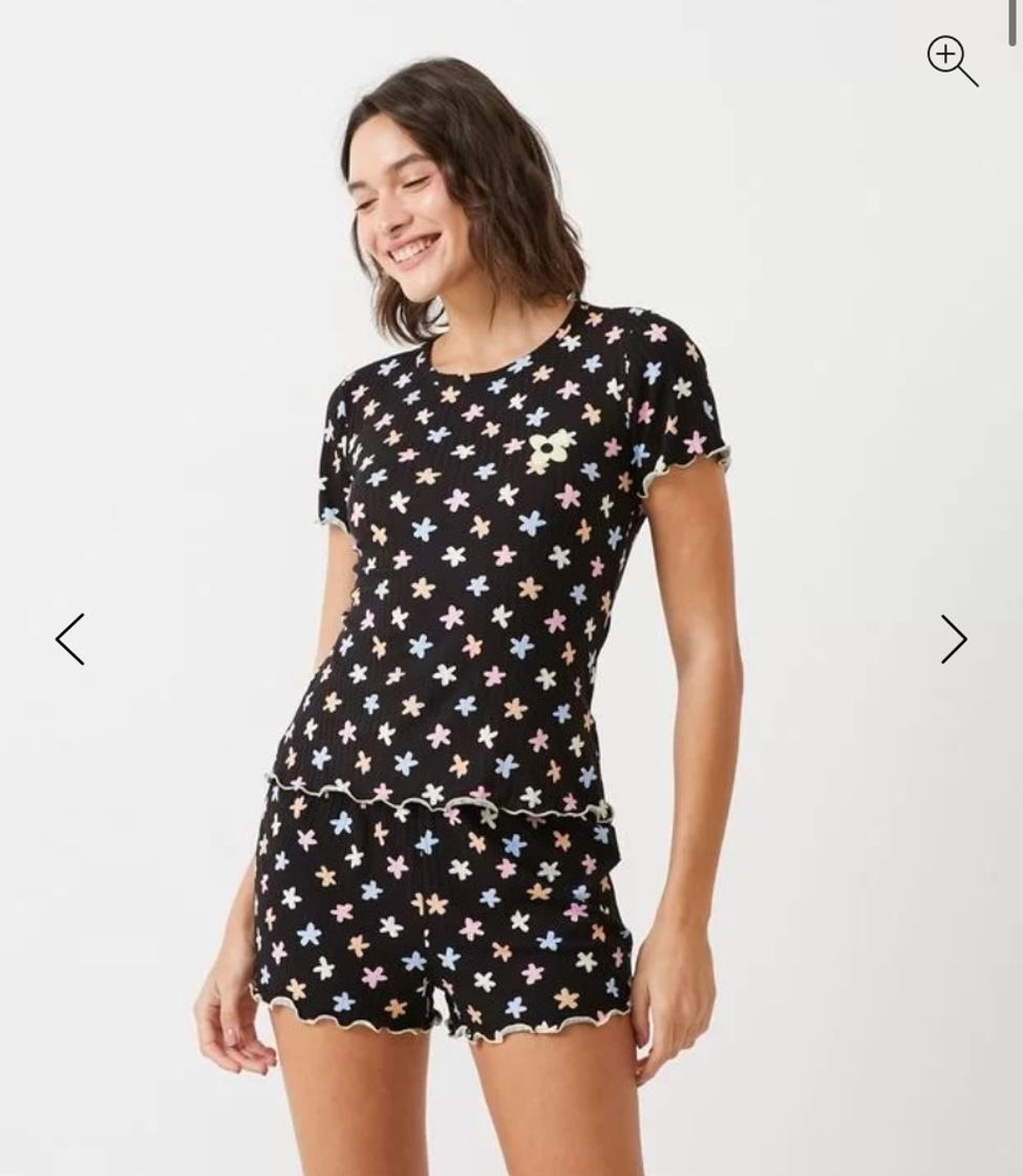 Ribana com estampa floral