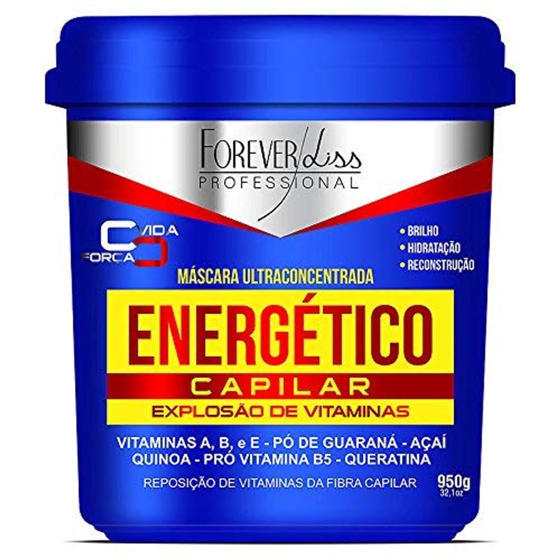 Belleza Forever Liss Energetic Hair Mask Ultra Concentrado 950 g