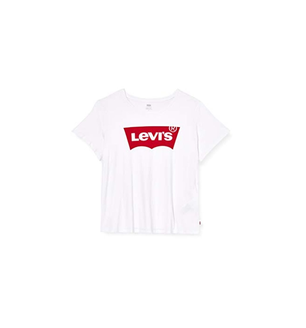 Moda Levi's Plus Size Pl tee Camiseta, Blanco