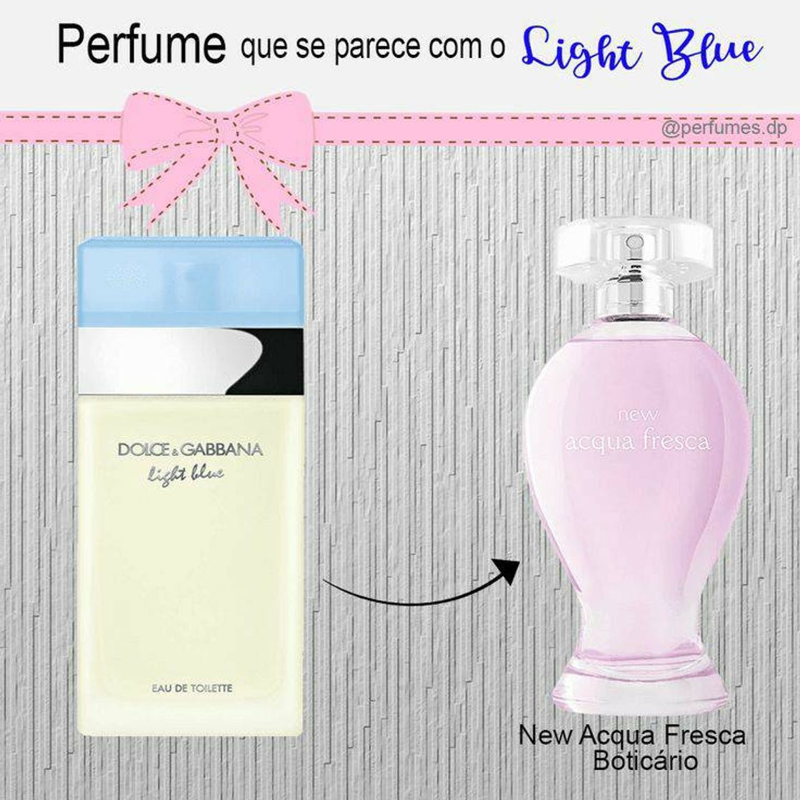 Moda  Perfurm Dolce&Gabbana-Light Blue XBoticário-New AcquaFresca