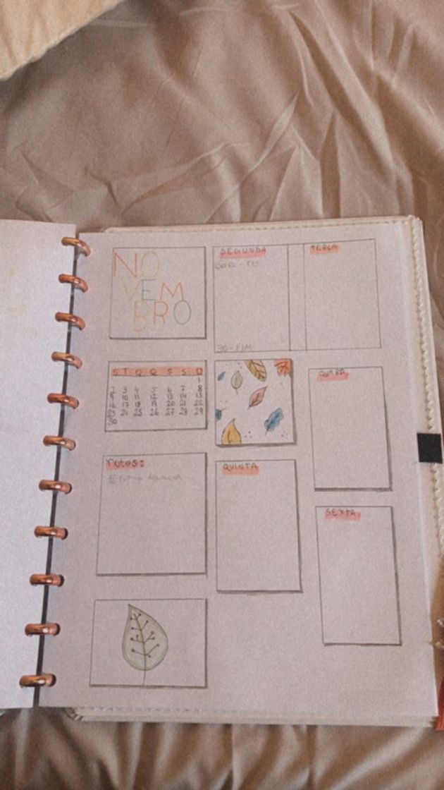 Moda Calendário bullet journal 