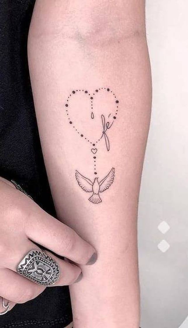 Fashion Tatuagem fé 