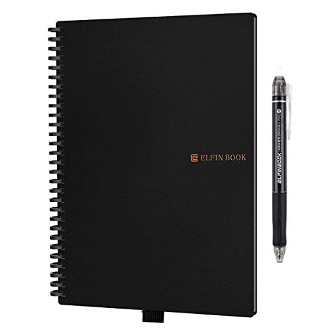 Productos Elfinbook Cuaderno Inteligente Reutilizable, Everlast Smart Notebook, Bolígrafo Borrable Incluido