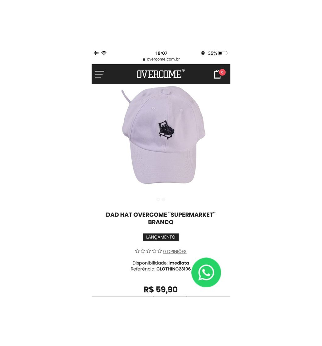 Fashion Boné dad hat Branco com encaixe perfeito/