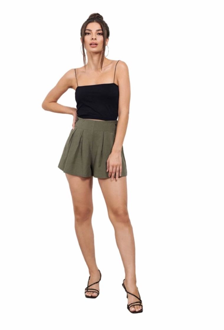 Moda Cropped Rioutlet Reto Preto 469