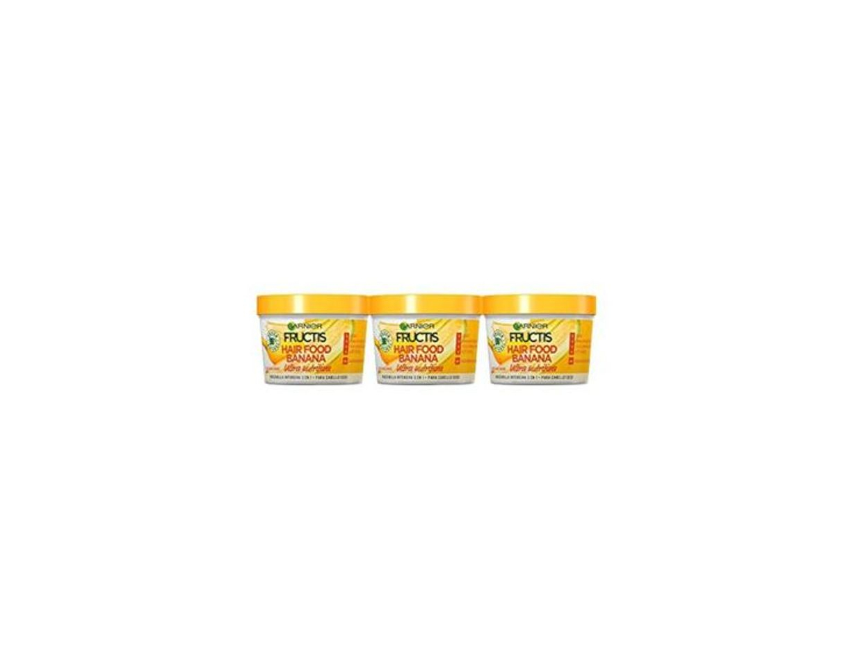 Garnier Fructis Hair Food Mascarilla Capilar 3 en 1 Banana Nutritiva para