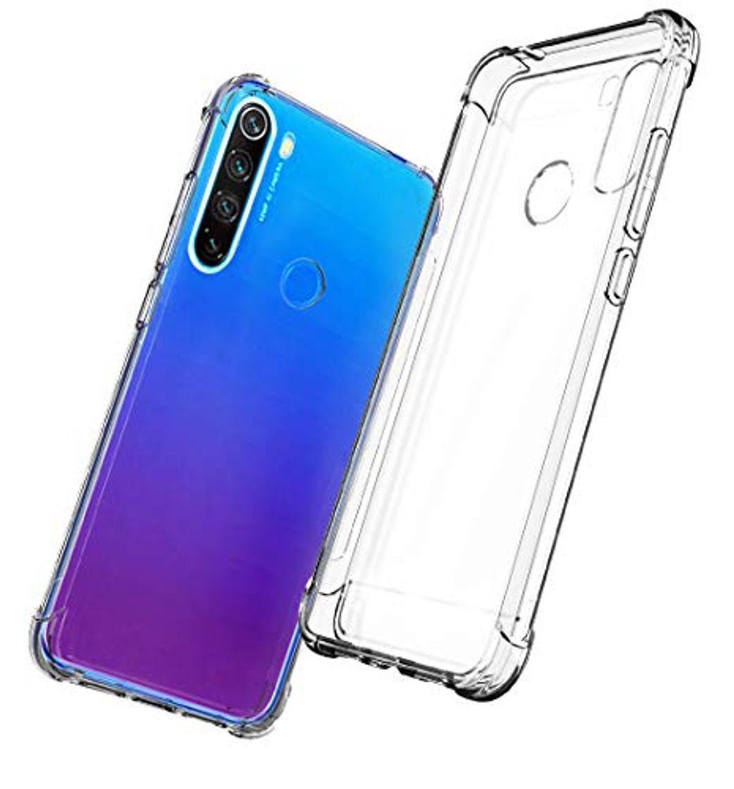 Product QHOHQ Funda para Xiaomi Redmi Note 8T, Cases Silicona Slim TPU Cuatro