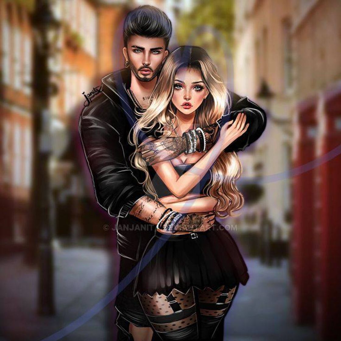 Social Ilustração casal tambl