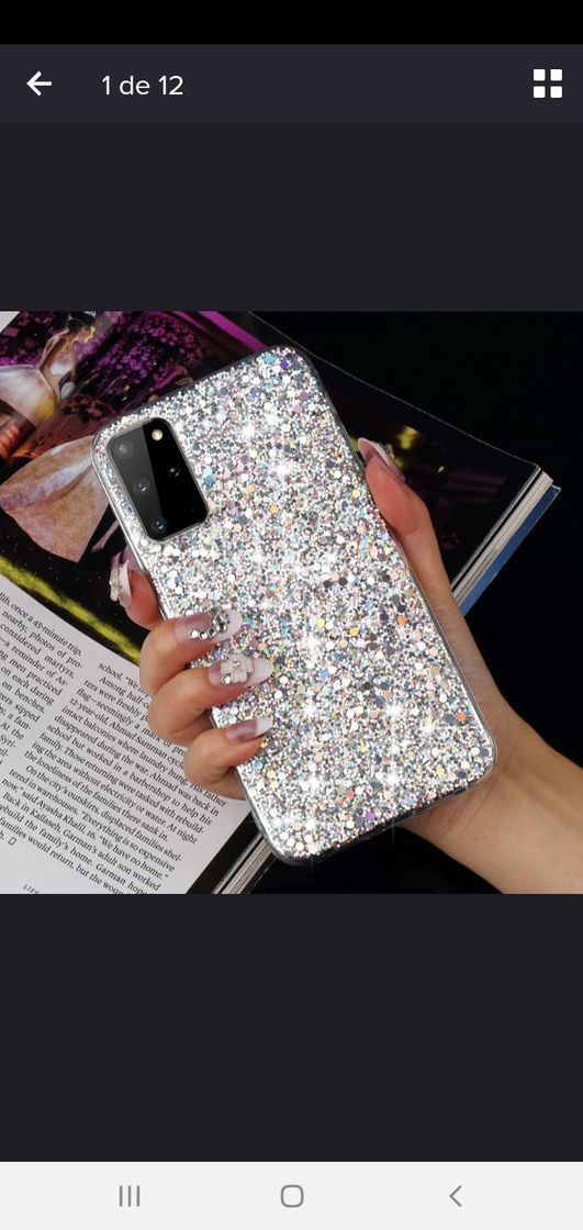 Moda Capa glitter lantejoulas