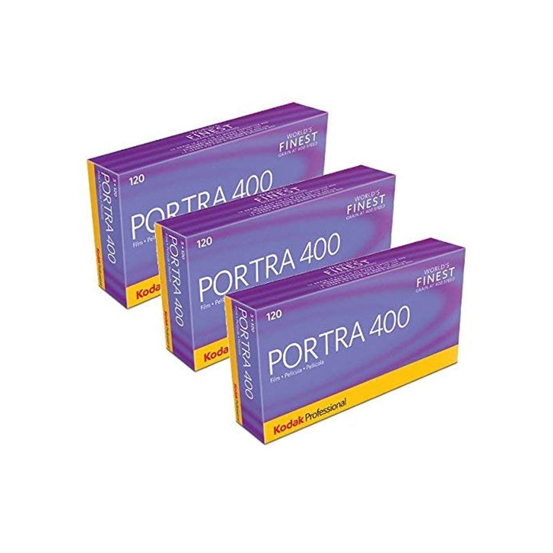 Productos 3 x Kodak Portra 400 120 rollo de película profesionales