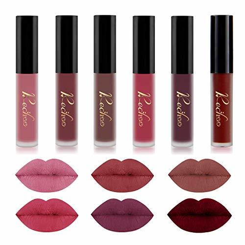 Belleza Matte Liquid Lipstick Set, 6 Pcs Superstay Mate Ink Waterproof Lip Gloss