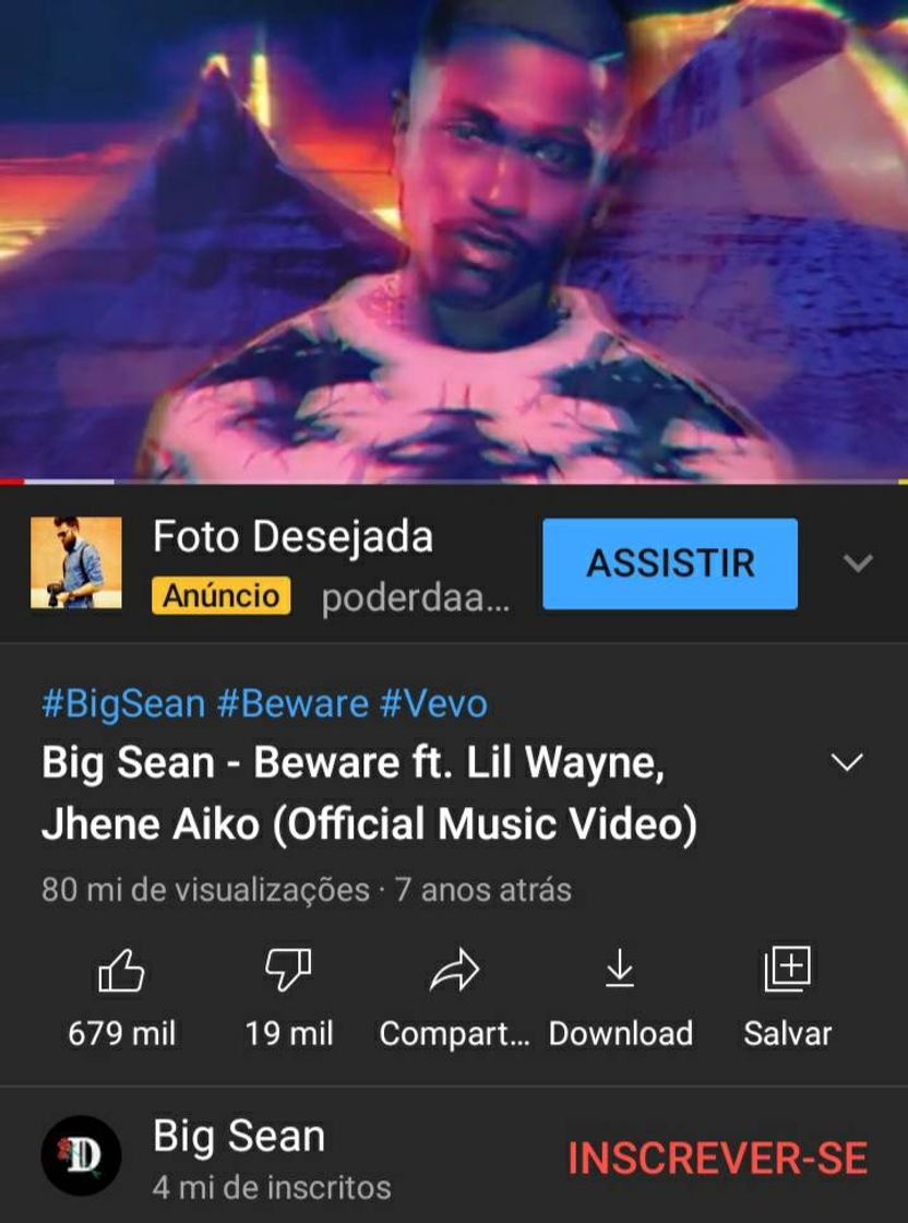 Moda Big Sean - Beware ft. Lil Wayne, Jhene Aiko (Official Music Video)