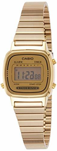 Moda CASIO Reloj Digital para Mujer de Automático con Correa en Acero Inoxidable