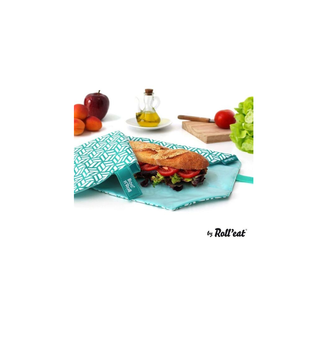 Product Roll'eat - Boc'n'Roll Tiles Bolsa Merienda Porta Bocadillos Ecológica