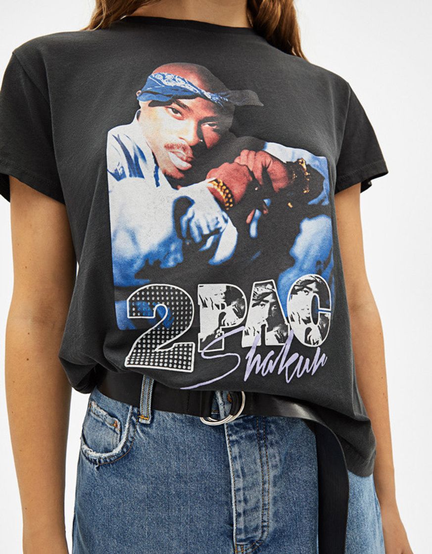 Social Camiseta Tupac-Bershka 
