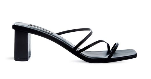 Sandalias negras de tacón con tiras | Zapatos y botas | Mujer - Primark