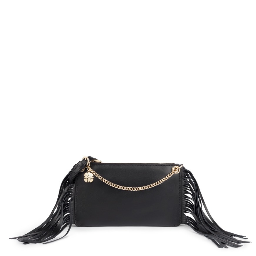 Fashion Bandolera New Liz Fringes topo de piel - TOUS