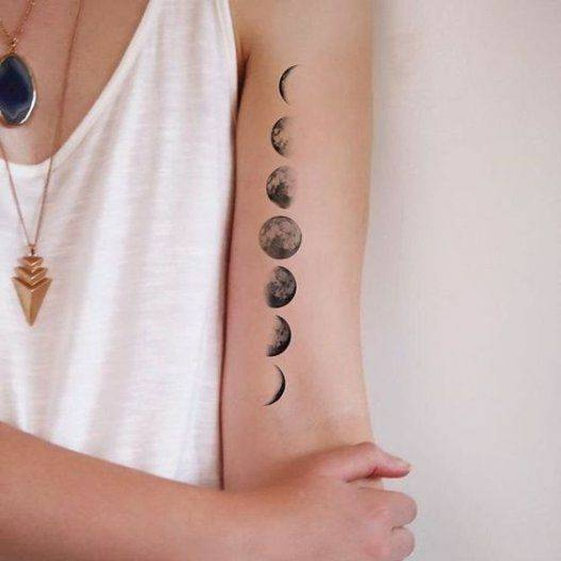 Fashion Tatuagem de Lua