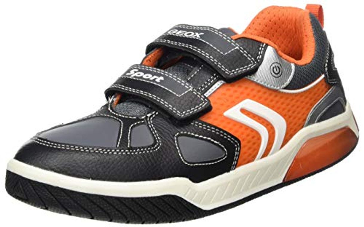 Social Geox J INEK Boy B, Zapatillas, Black