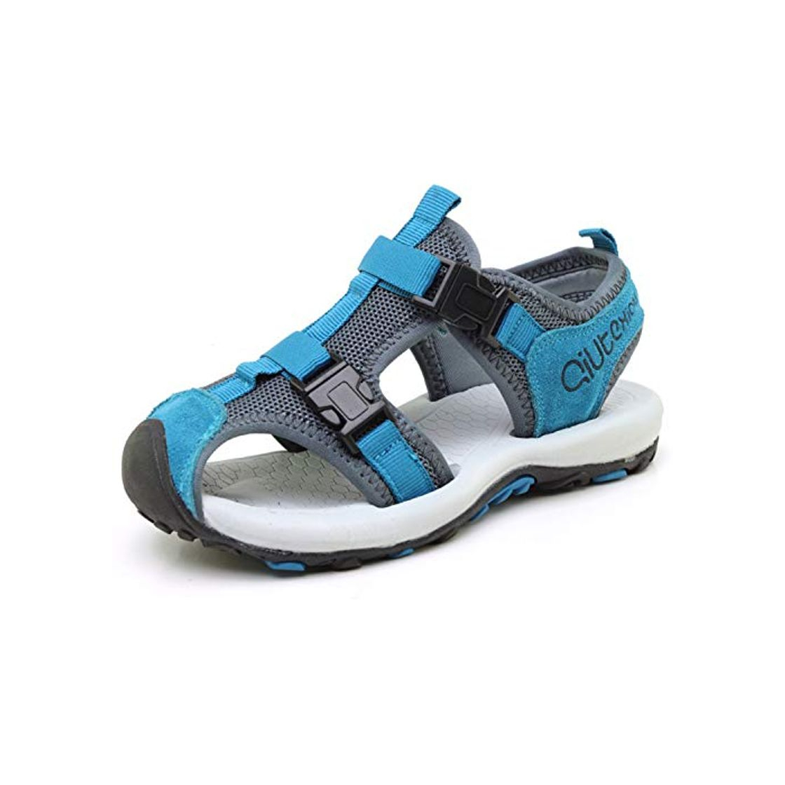 Social JIANKE Sandalias para niño Deportivas Zapatillas Trekking Zapatos de Playa Gris 28 EU