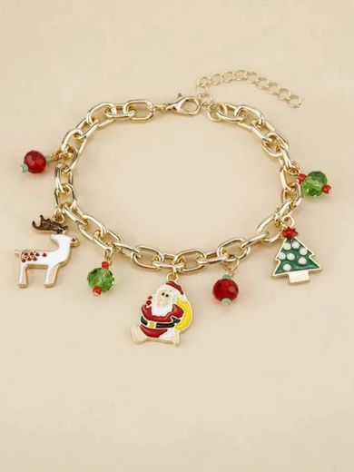 Christmas Deer Charm Bracelet Shein