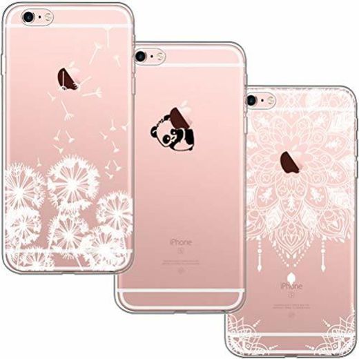 [3 Pack] iPhone 6 Case, iPhone 6S Case, Blossom01 Ultra Thin Soft