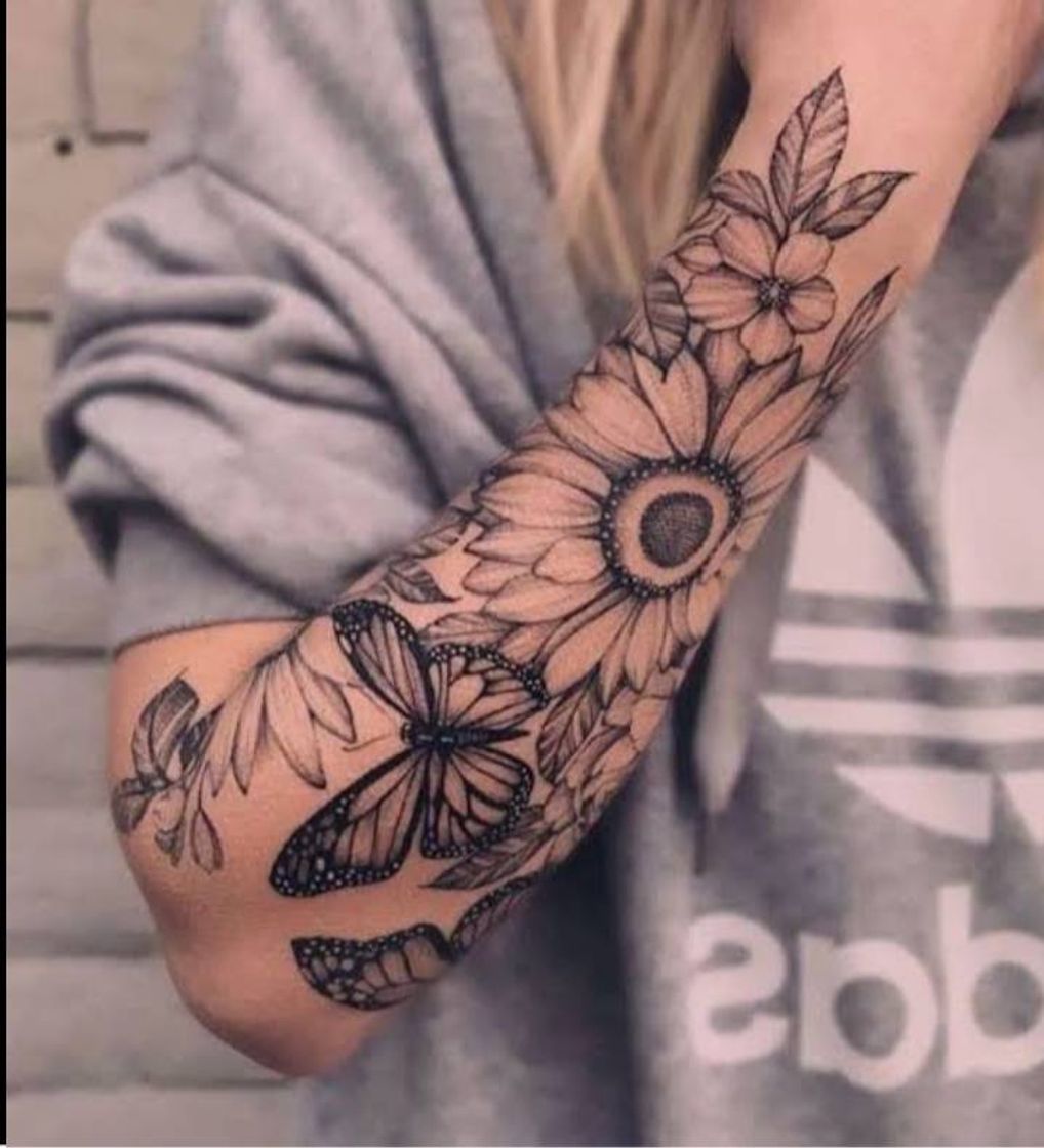 Moda Tatoo girassol