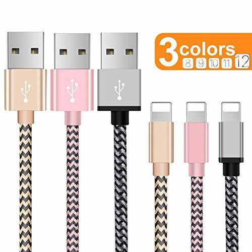 Electrónica OTISA Cable Phone Cargador [3Pack 1.5M] USB Adaptador Compatible con Phone XS/XR/X/8