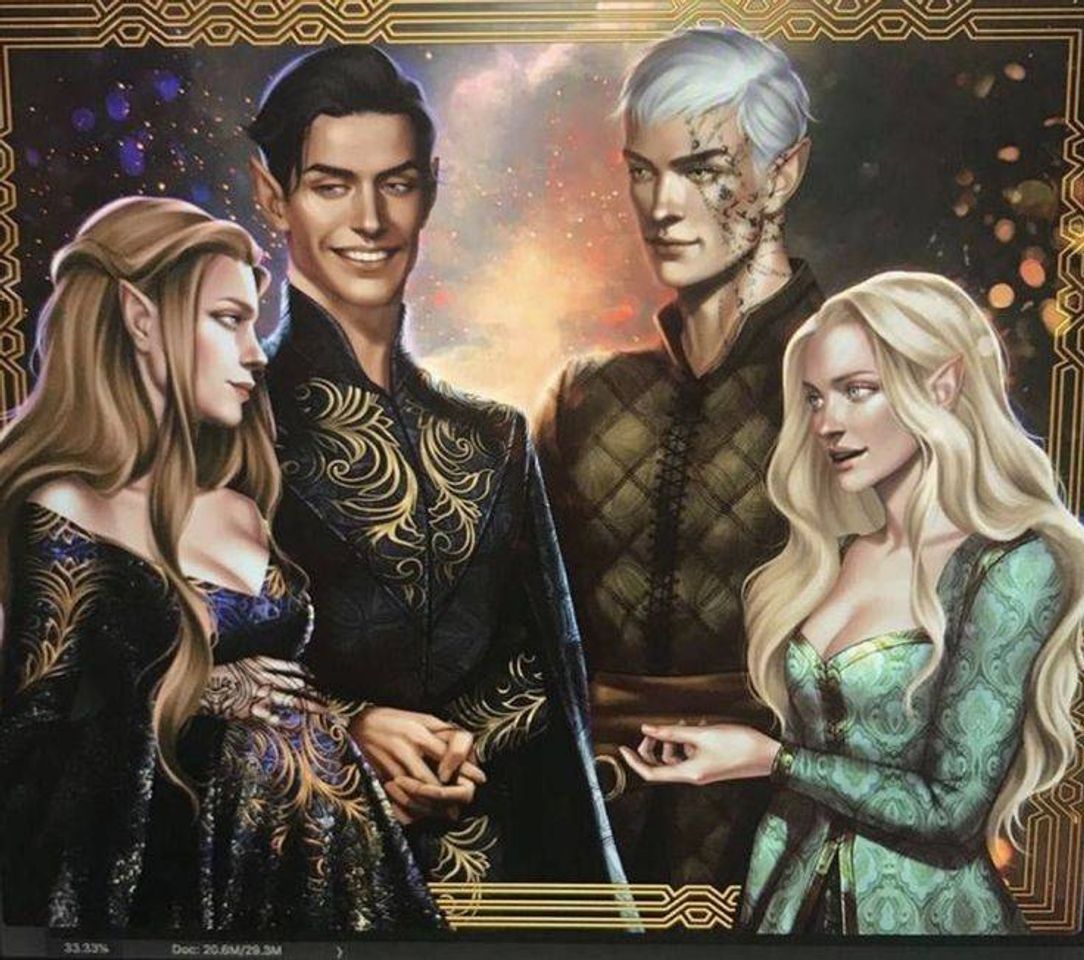 Moda Pin de Aelin, Rowan, Freyre e Rhysand