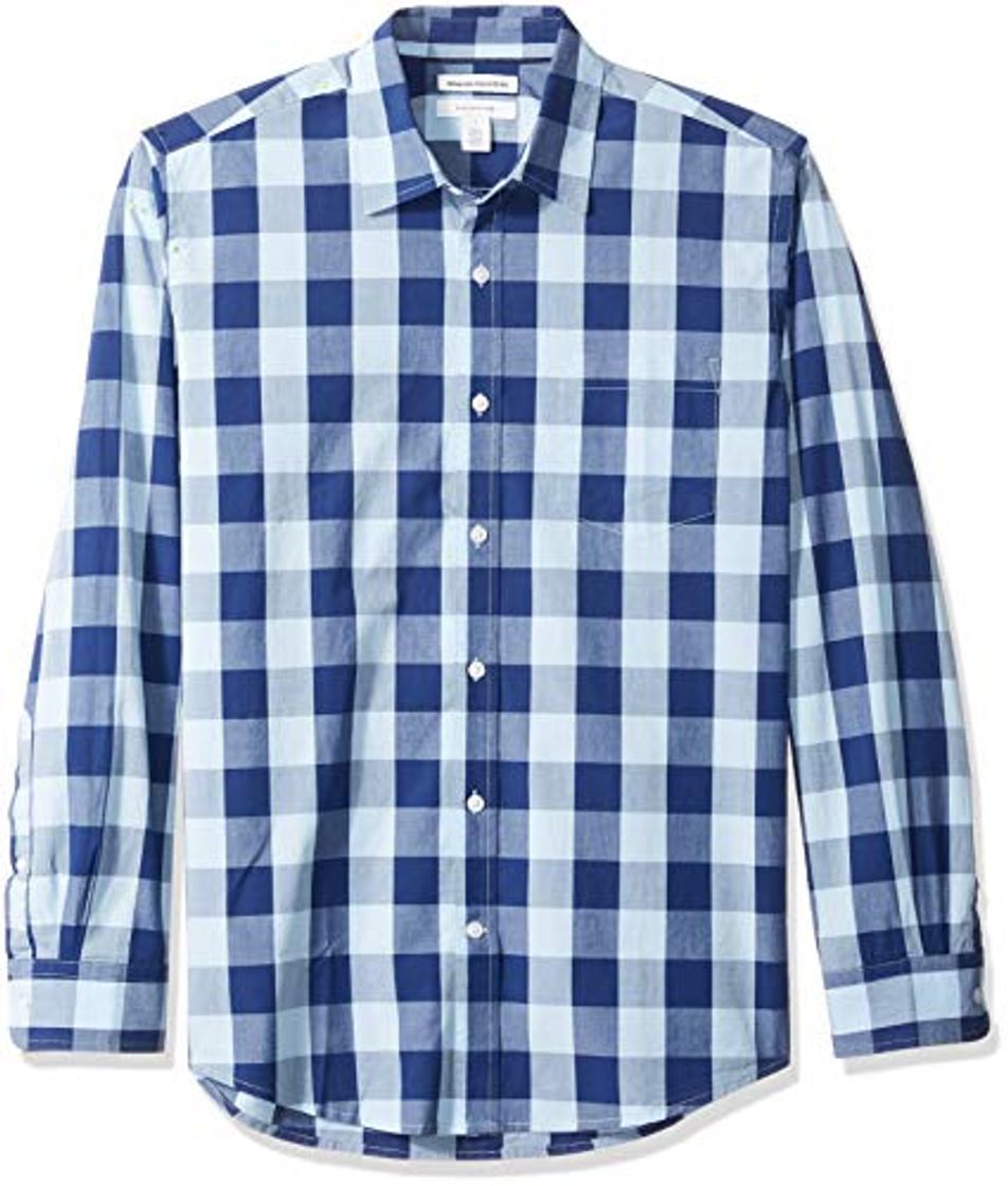 Moda Amazon Essentials – Camisa informal de popelín de manga larga de corte