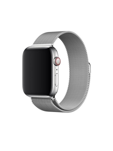 Correa Milanese Loop en Plata Apple Watch Series 4