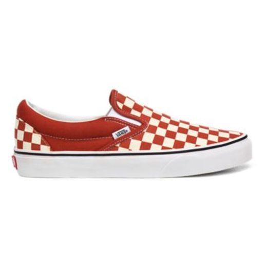 Zapatillas Checkerboard Classic Slip-On | Rojo | Vans