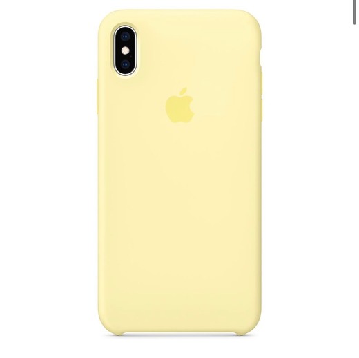 iPhone XS Max Silicone Case Yellow- Apple