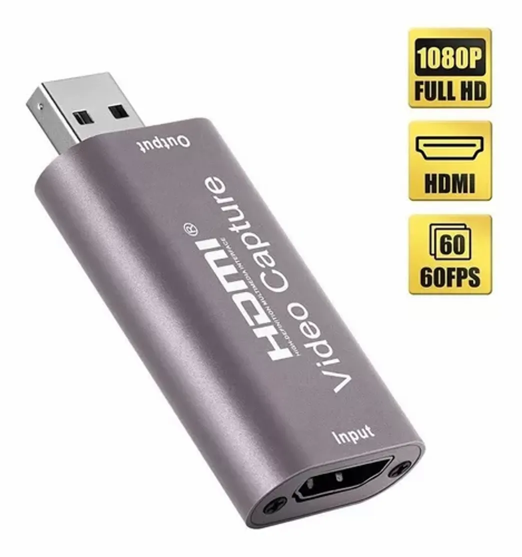 Fashion Capturadora Hdmi Full Hd 60 Fps Usb 3.0 Streaming Grabacion