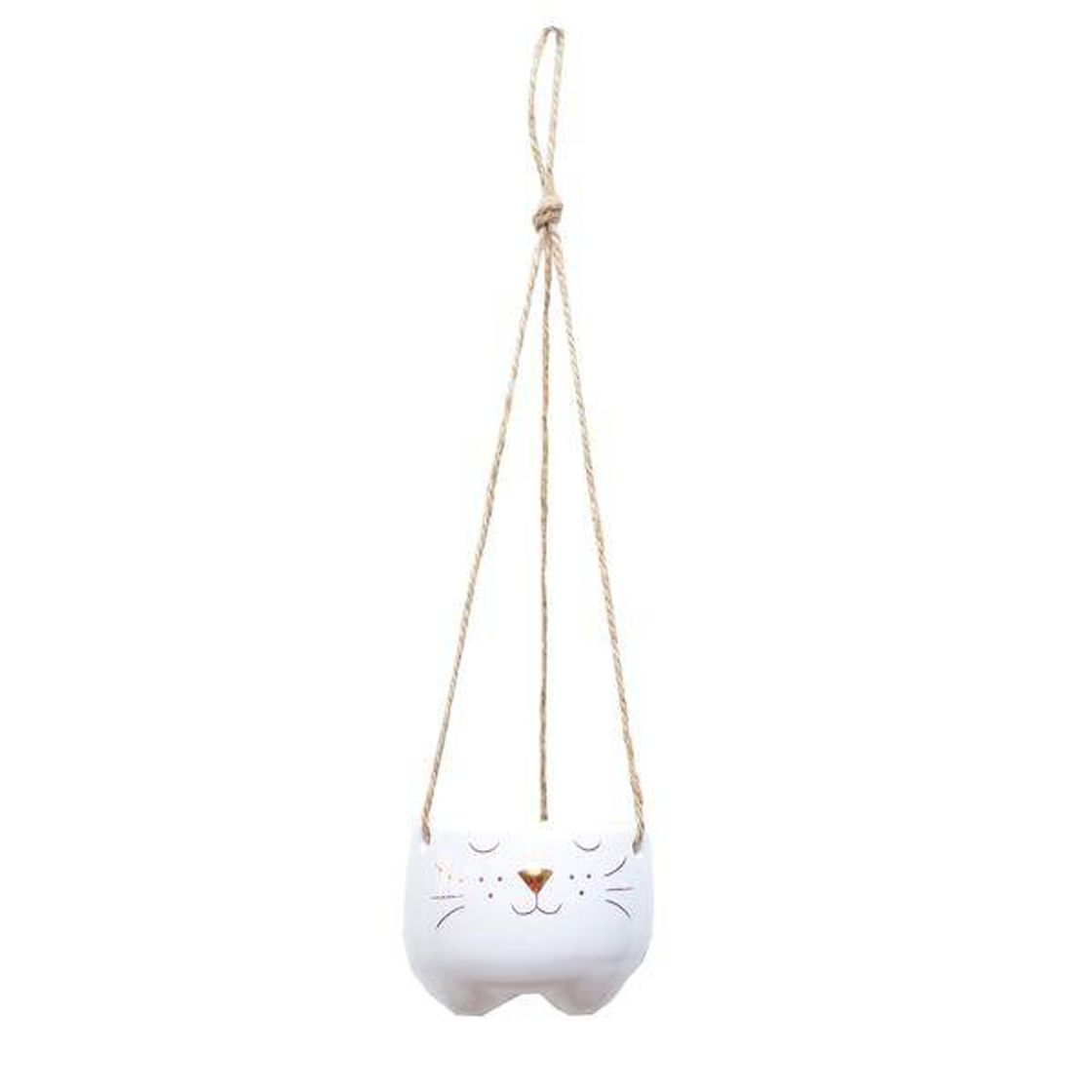 Moda Mini cachepot gatinho de pendurar