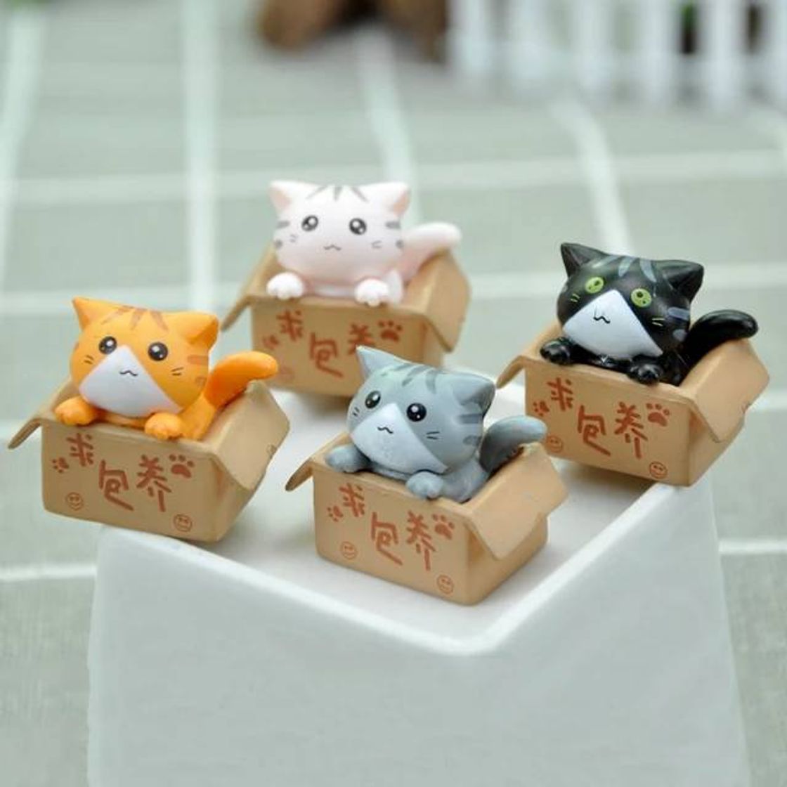 Moda Mini pvc de miniaturas de gatinhos