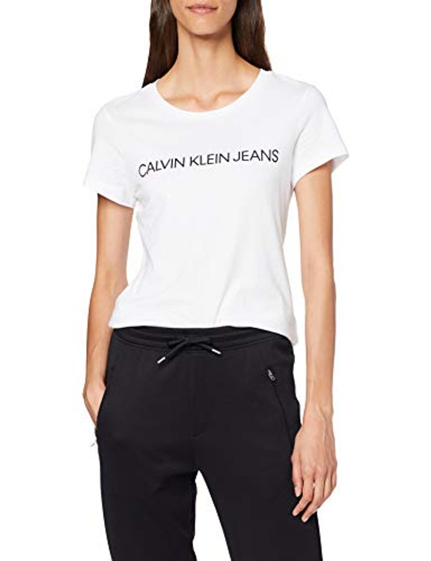 Fashion Calvin Klein Core Institutional Logo Slim Fit tee Camiseta, Blanco