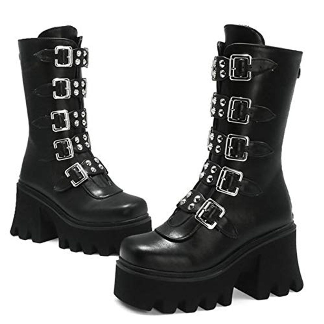 Fashion MWbetsy Plataforma para Mujer Martin Botas