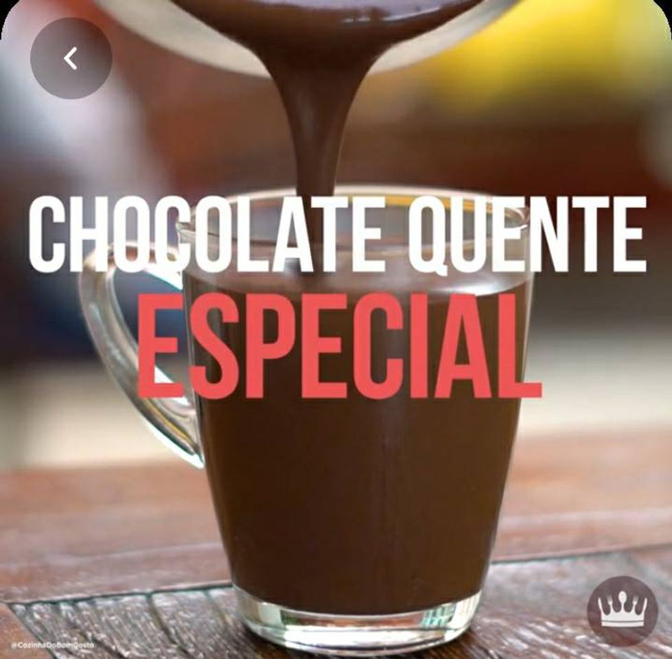 Moda Chocolate quente, para os dias de frio 😋