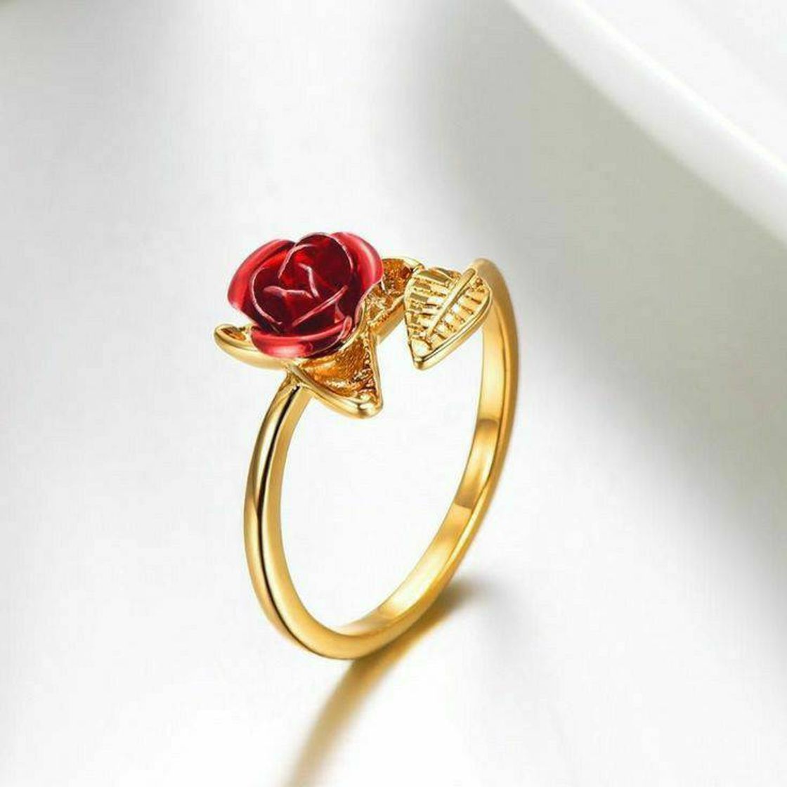 Fashion Anillos con ROSA 