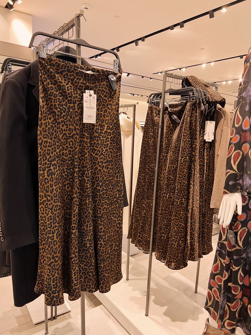 Social Falda leopardo