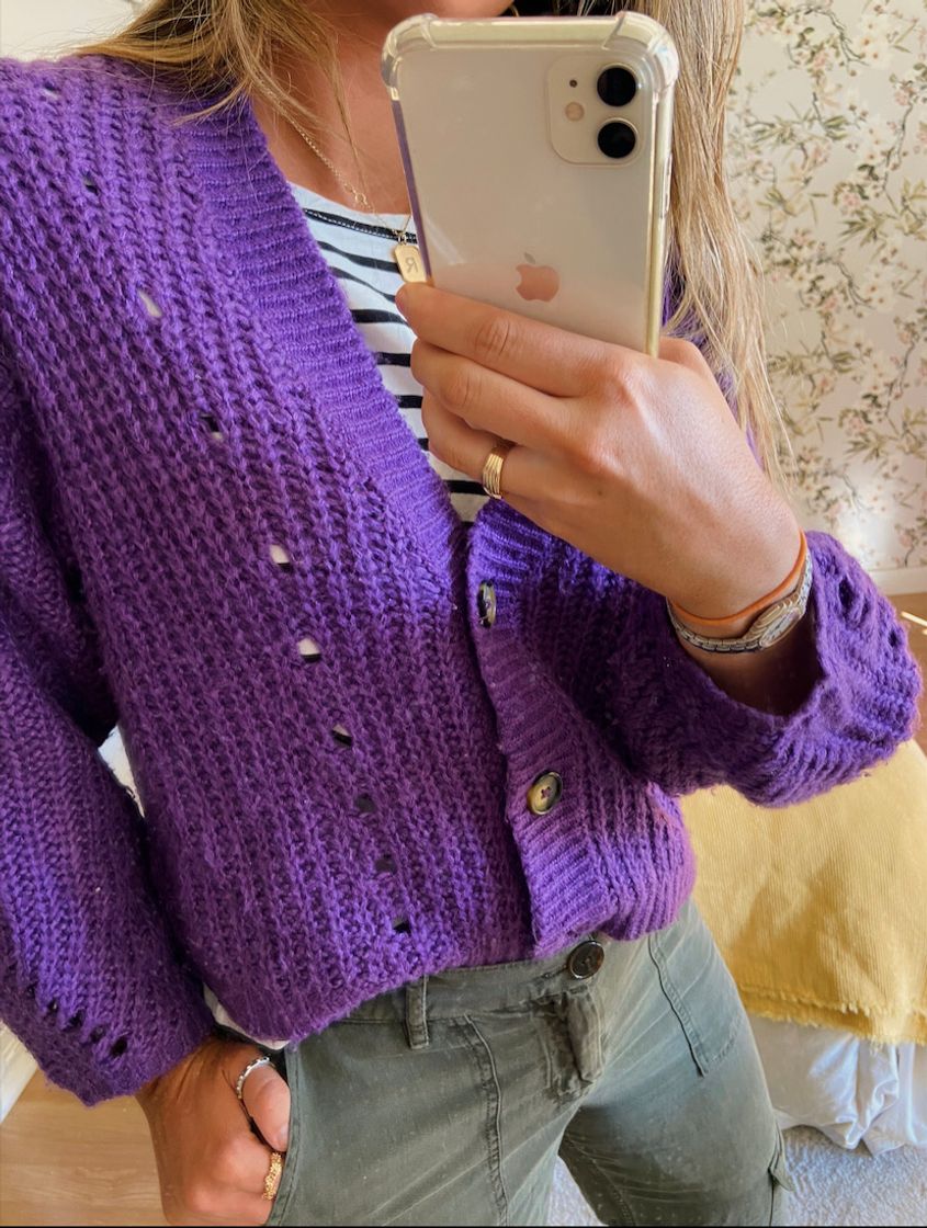 Social Cardigan morada