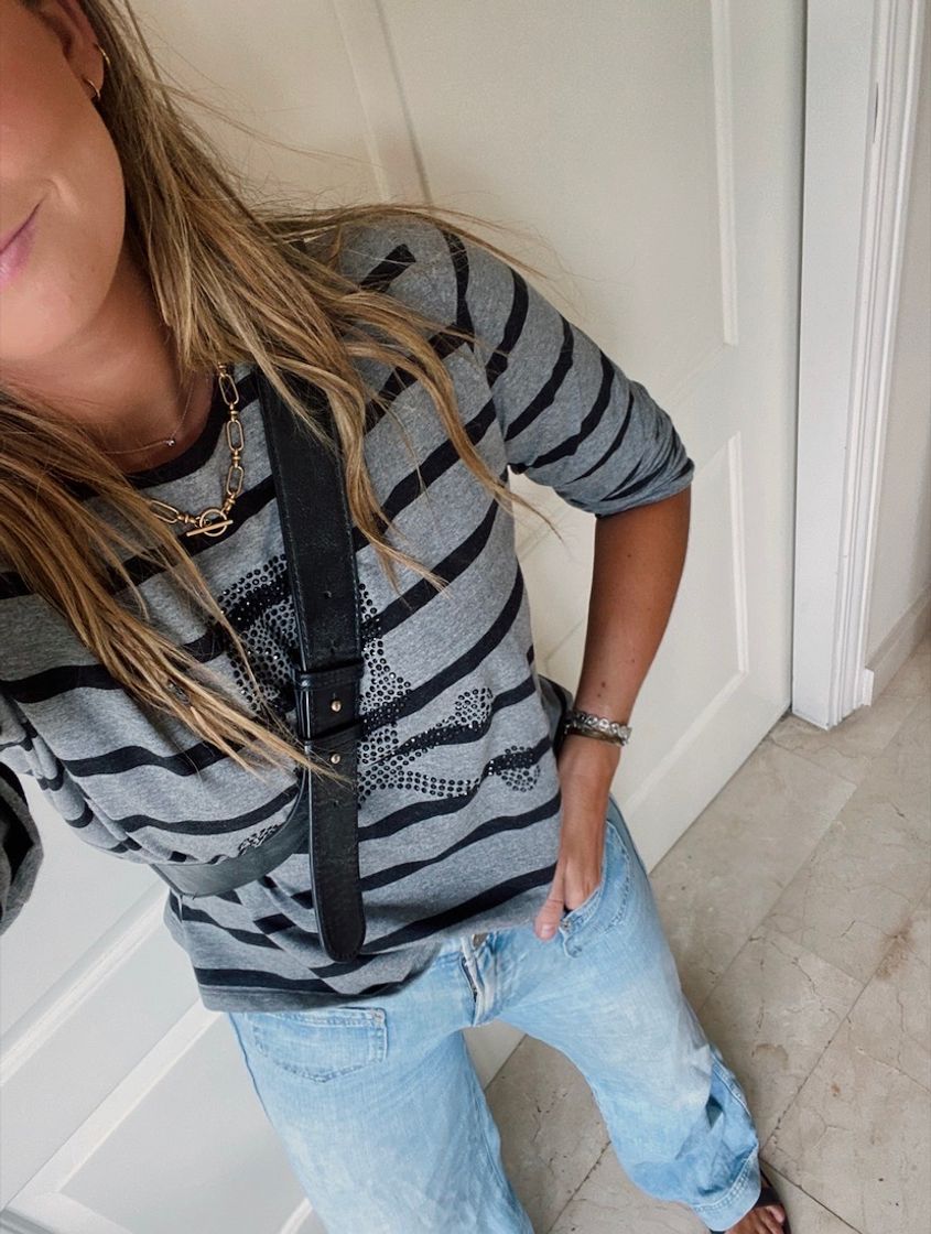 Social Camiseta rayas