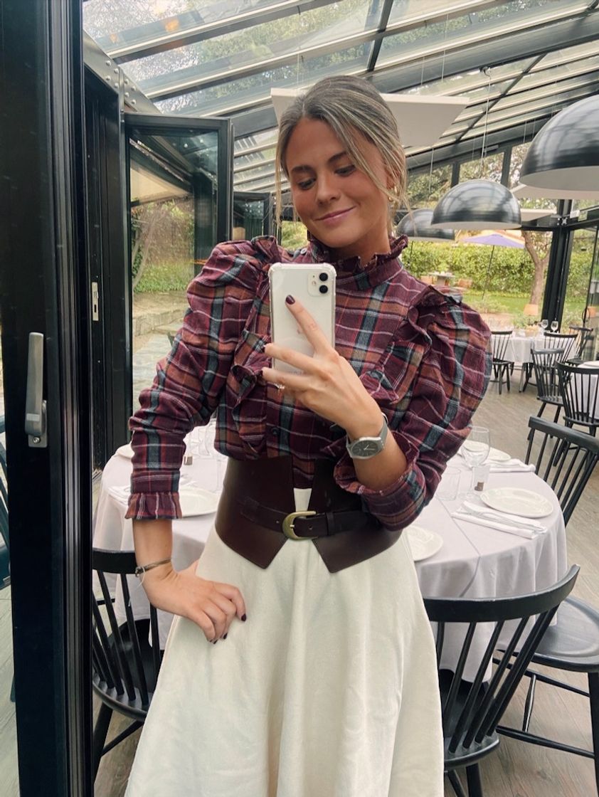 Social Mango Camisa - marron